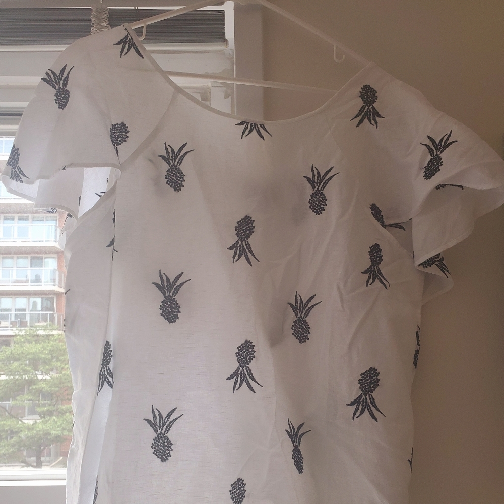 Pineapple Ann Taylor Top - never worn